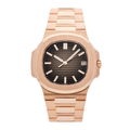 Nautilus Chronograph 5980/1R-001 Roségold Schwarzes Zifferblatt