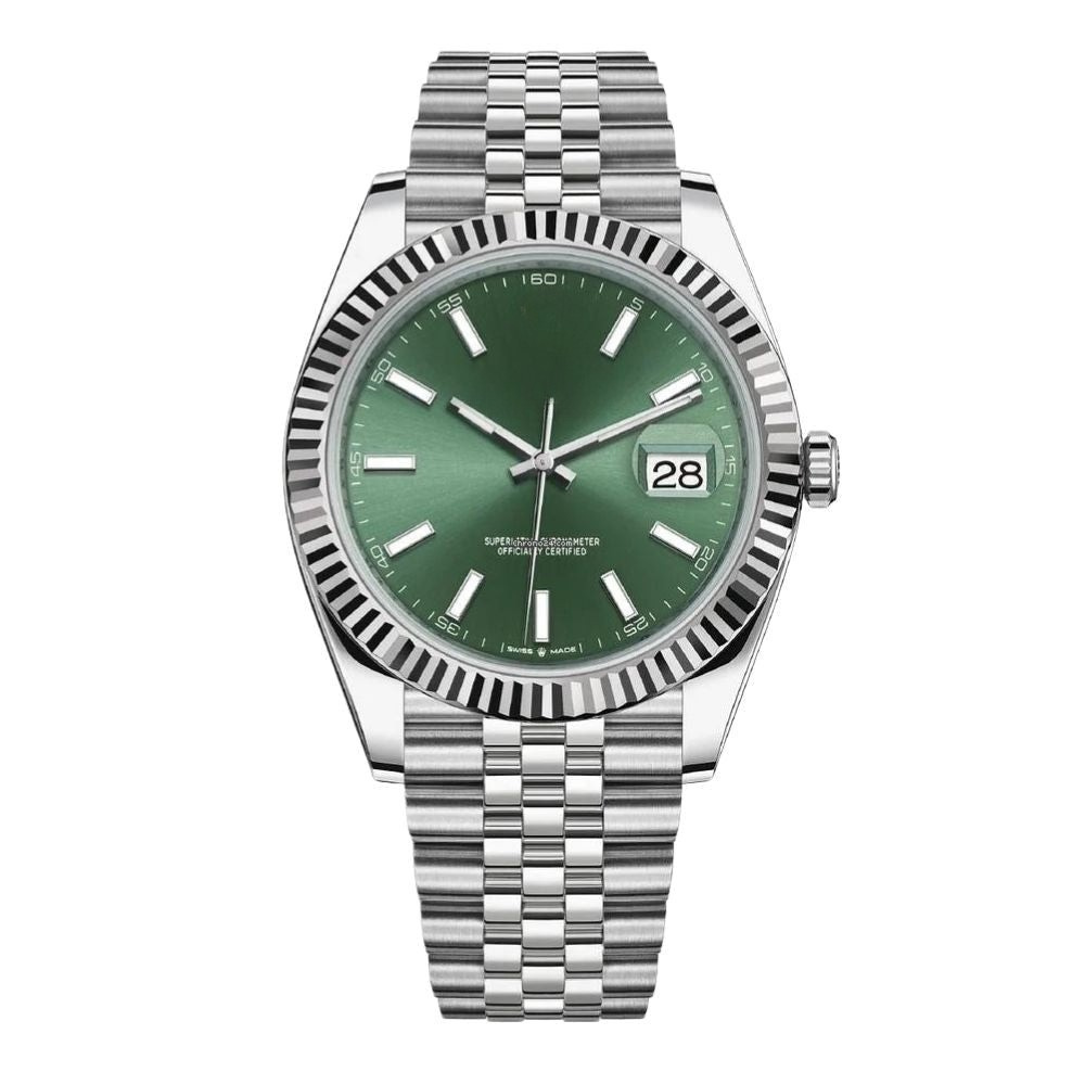 Datejust Grünes Zifferblatt Jubilee Armband 41mm