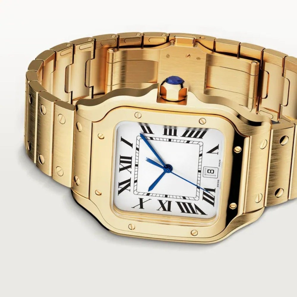 Santos Gold Herrenuhr