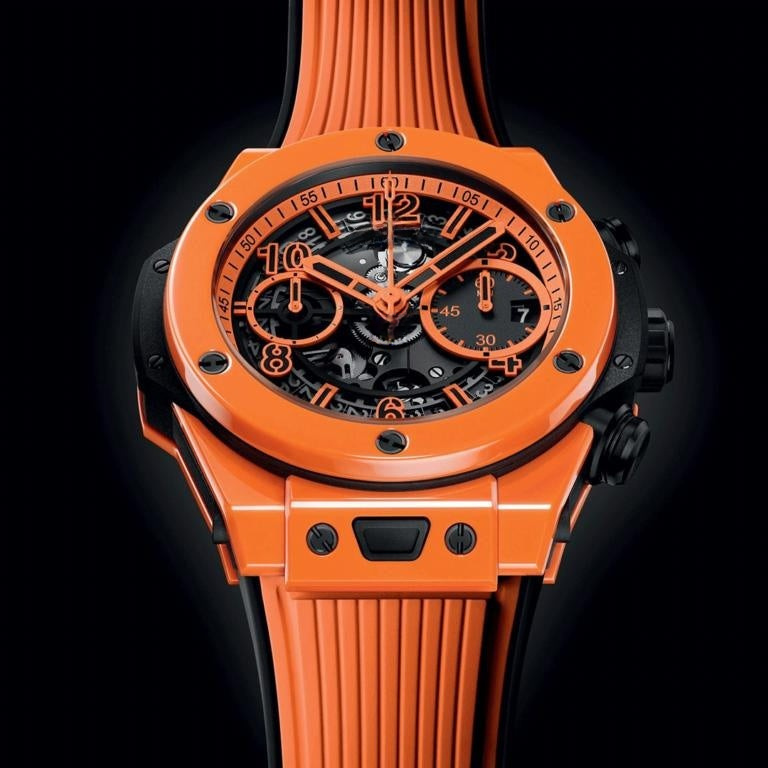 Unico Orange Keramik 42mm Herrenuhr
