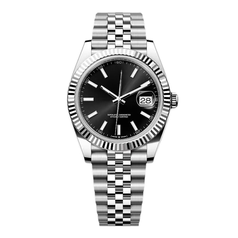 Datejust Schwarzes Zifferblatt 41mm 126334