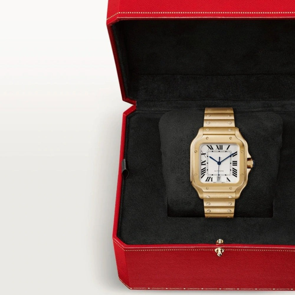 Santos Gold Herrenuhr