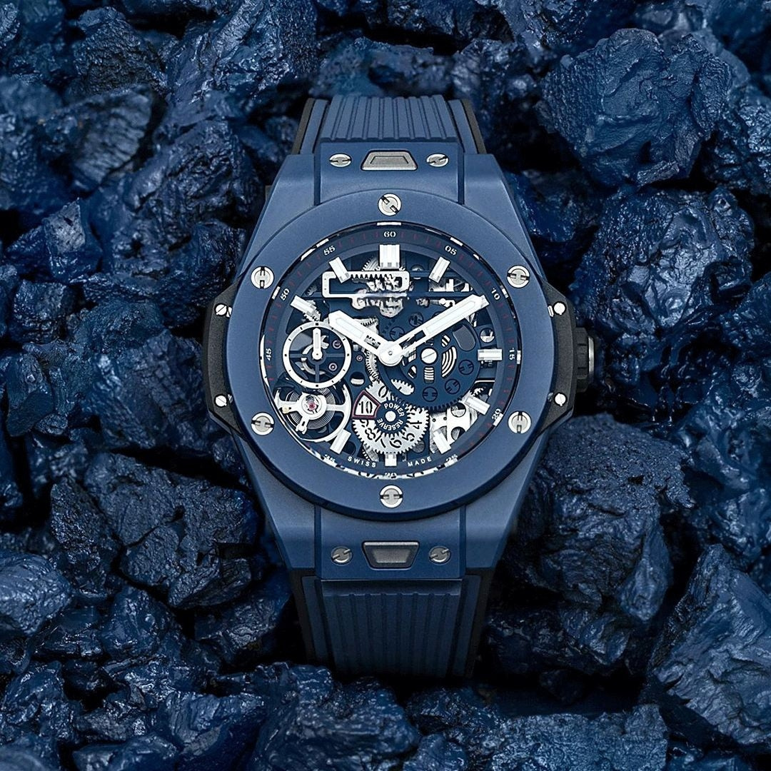 Keramik Blau 45mm Herrenchronograph