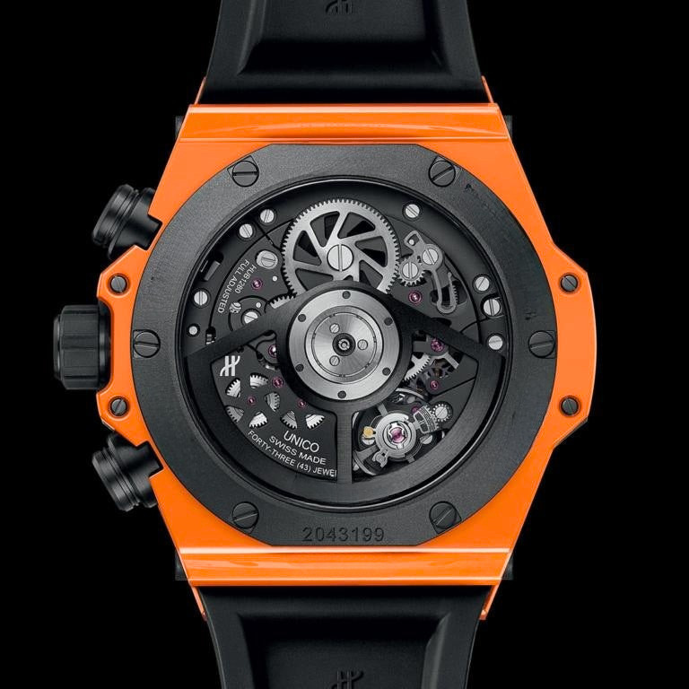 Unico Orange Keramik 42mm Herrenuhr