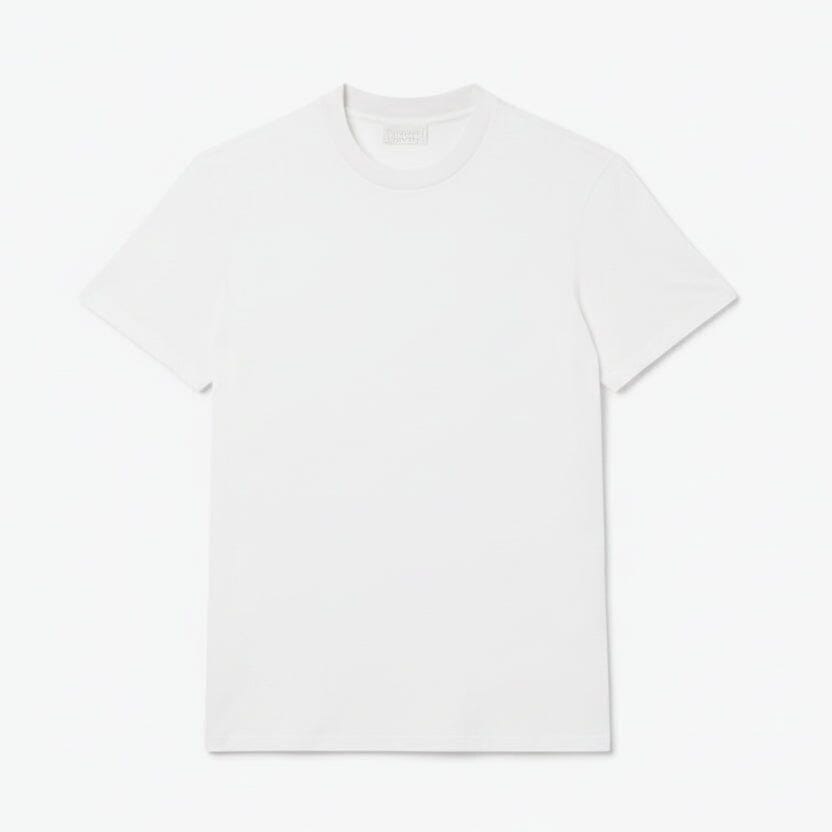 Jacquard Piqué T-SHIRT Mit Markenschriftzug