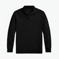 Langarm-Poloshirt Aus Mesh-Baumwolle