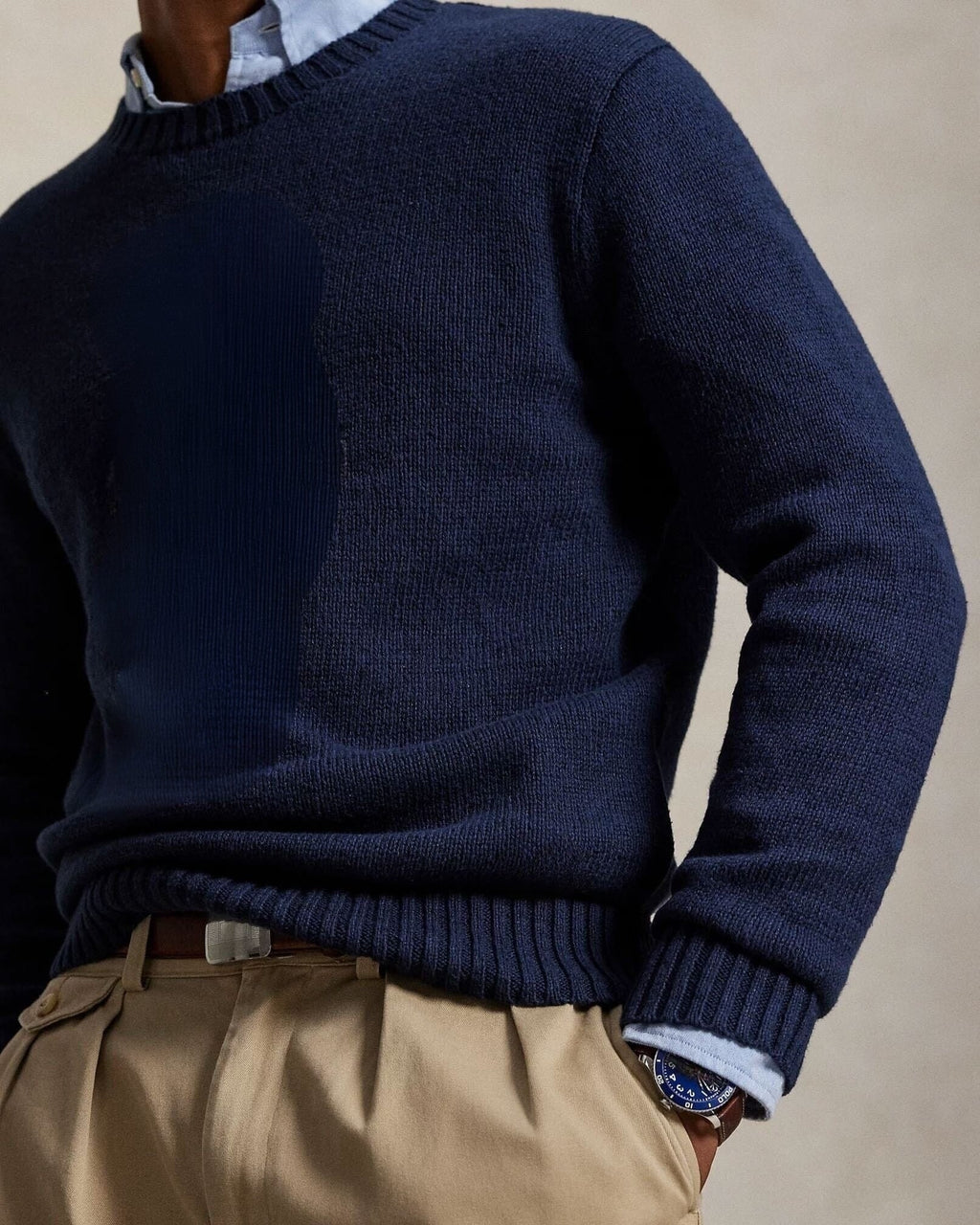Polo Bear Baumwolle-Leinen Pullover