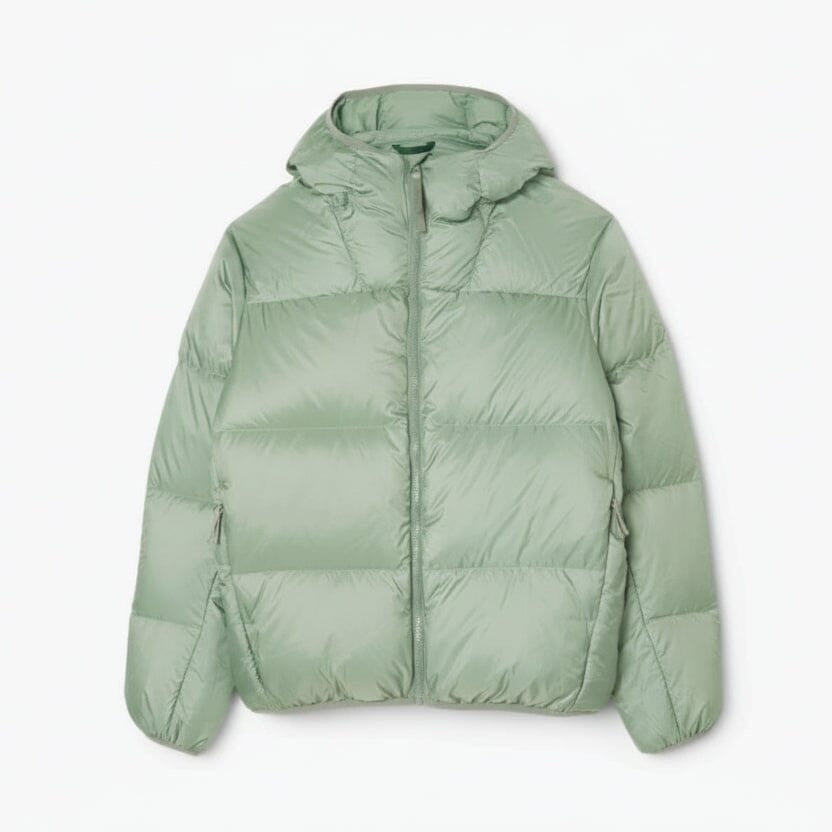 Kurze Wasserabweisende Daunenjacke Mit Kapuze