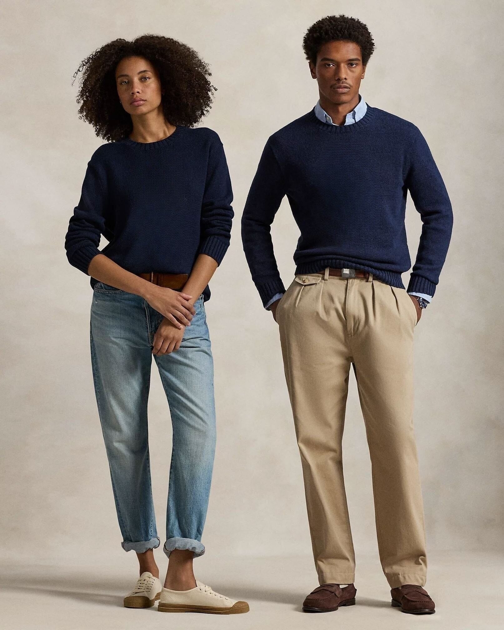 Polo Bear Baumwolle-Leinen Pullover