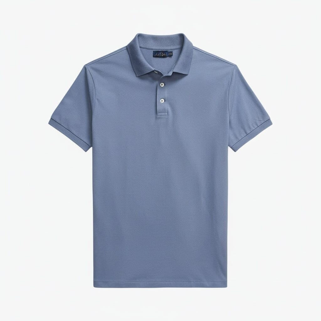 Custom Slim Fit Stretch Mesh Polo-Shirt