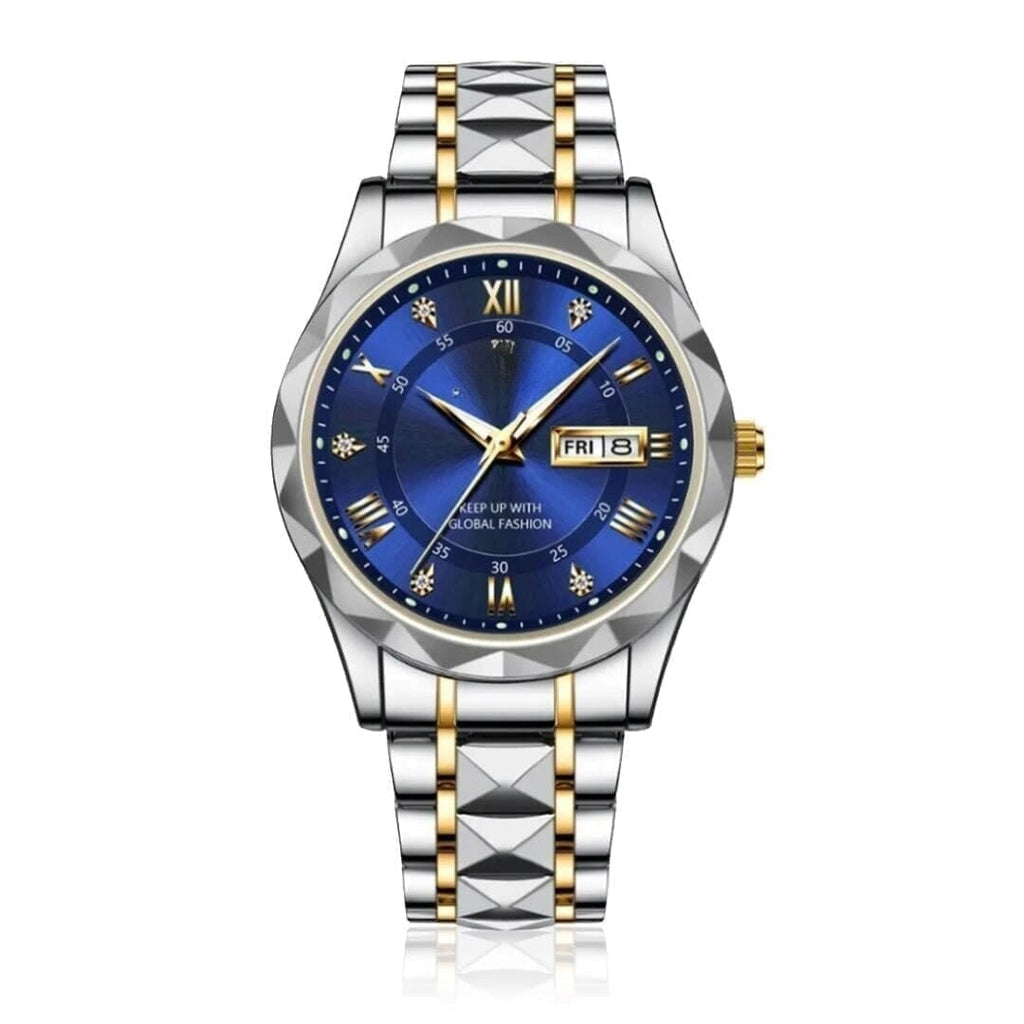 Luminous Steel 40mm Herrenarmbanduhr - Wasserdicht | Edelstahl