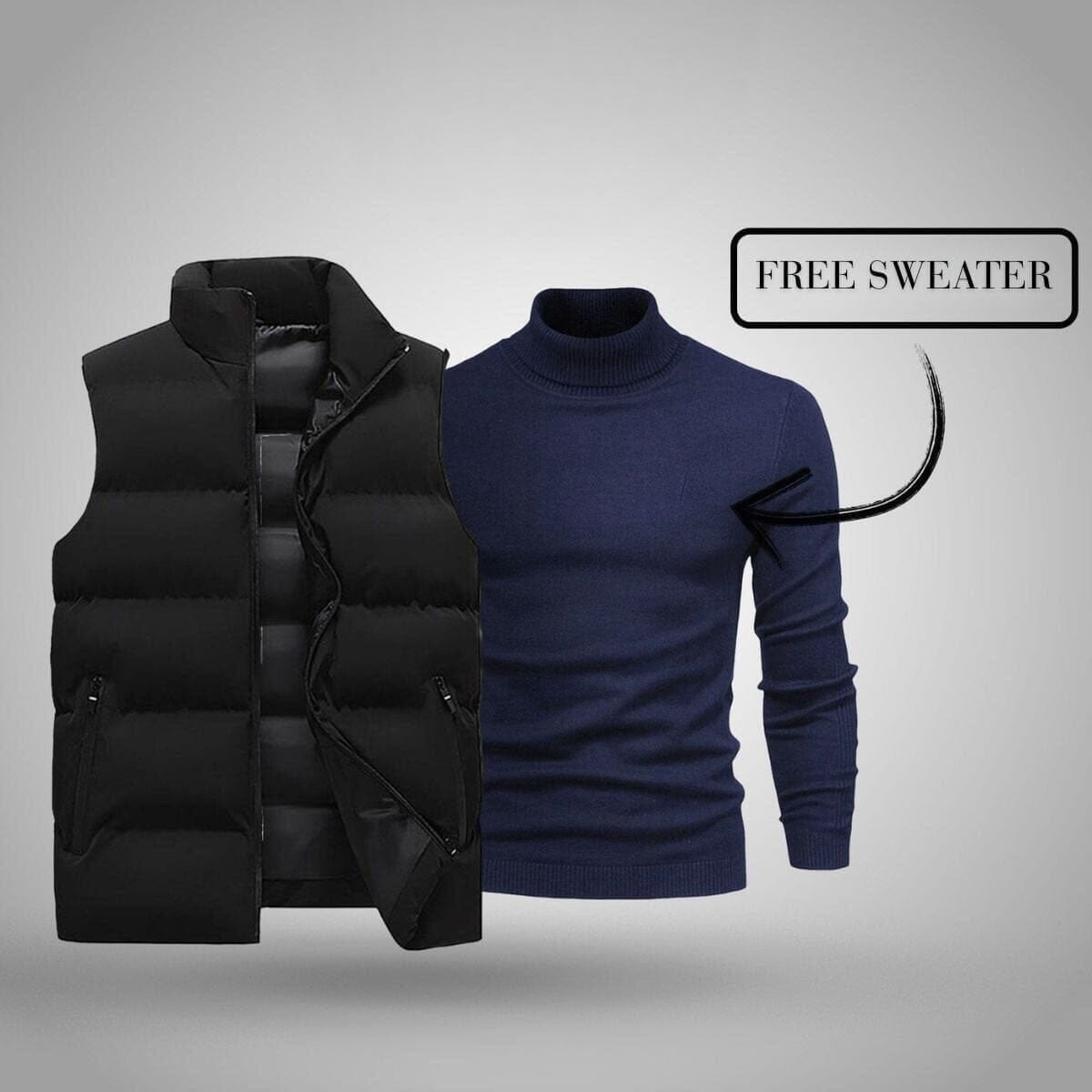 Weste + Gratis Pullover (schlussverkauf)