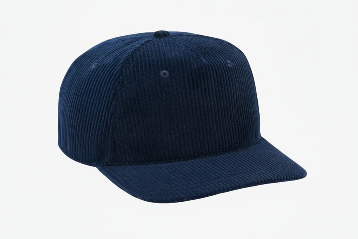 Bestickte Golf-Kappe Aus Cord