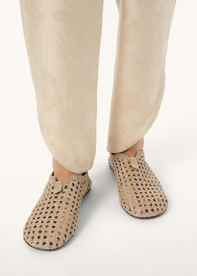 Flacher Slipper Floaty Damen - Foggy Pearl