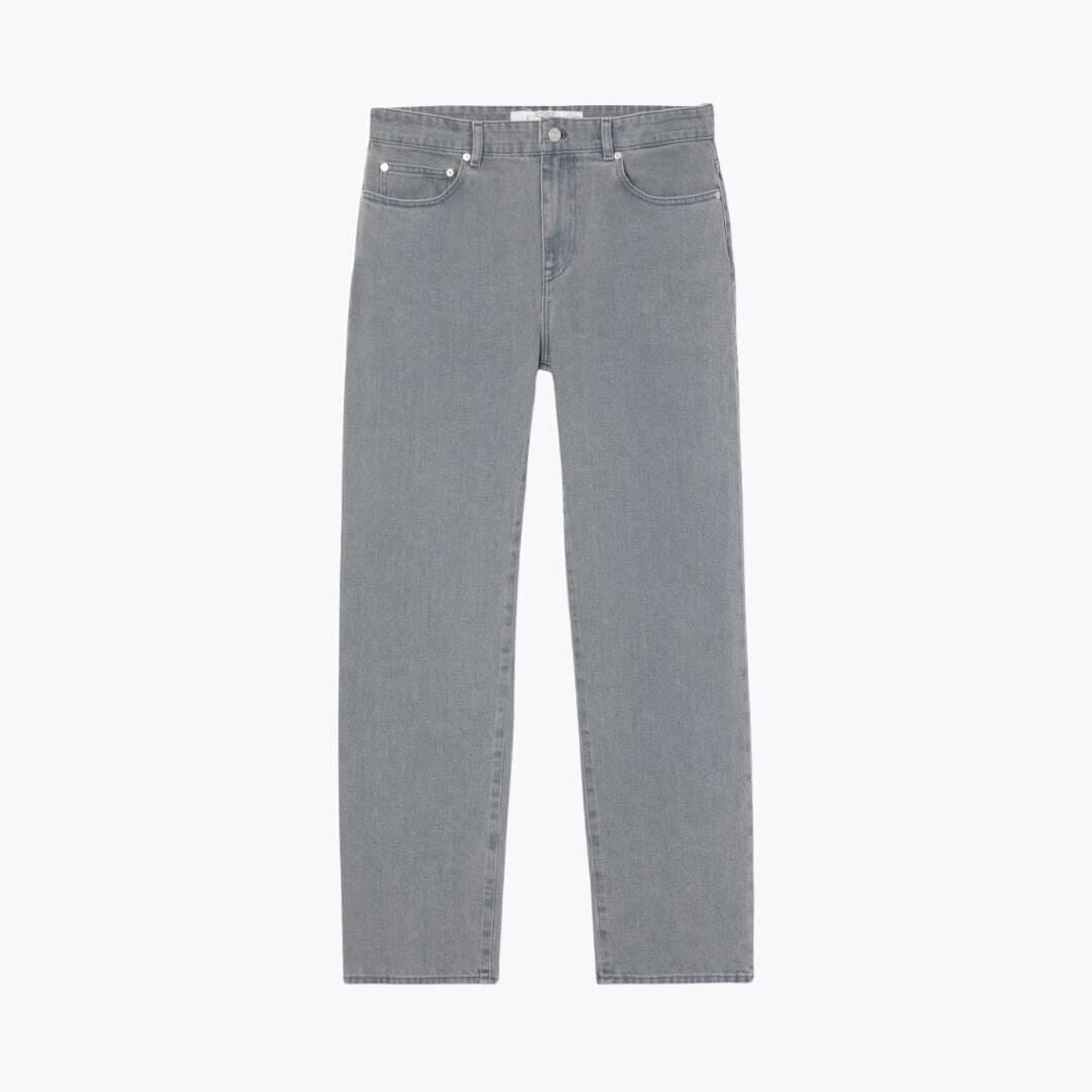 Jeans Mit Washed-Effekt Denim
