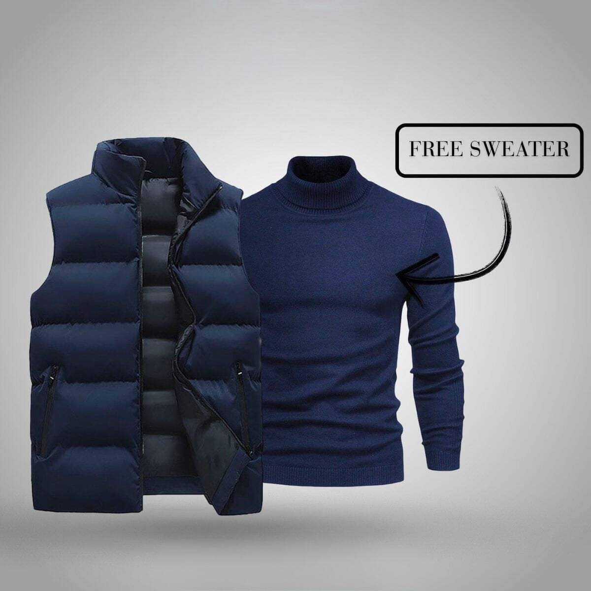 Weste + Gratis Pullover (schlussverkauf)