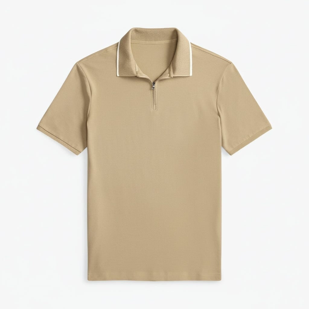 Classic Fit Stretch Mesh Poloshirt
