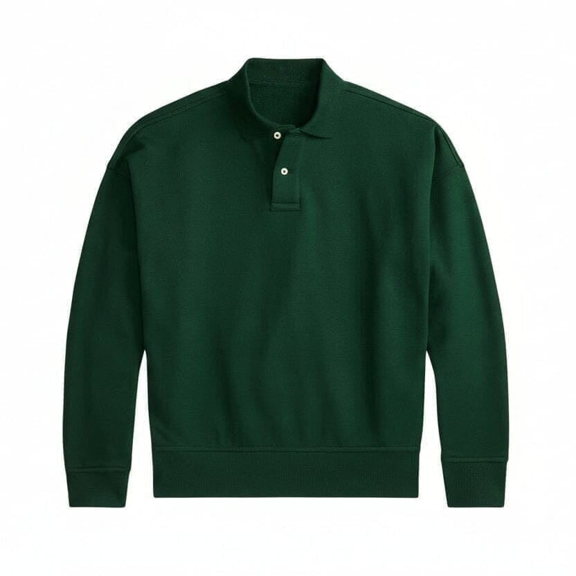 Logo Sweatshirt Mit Polokragen