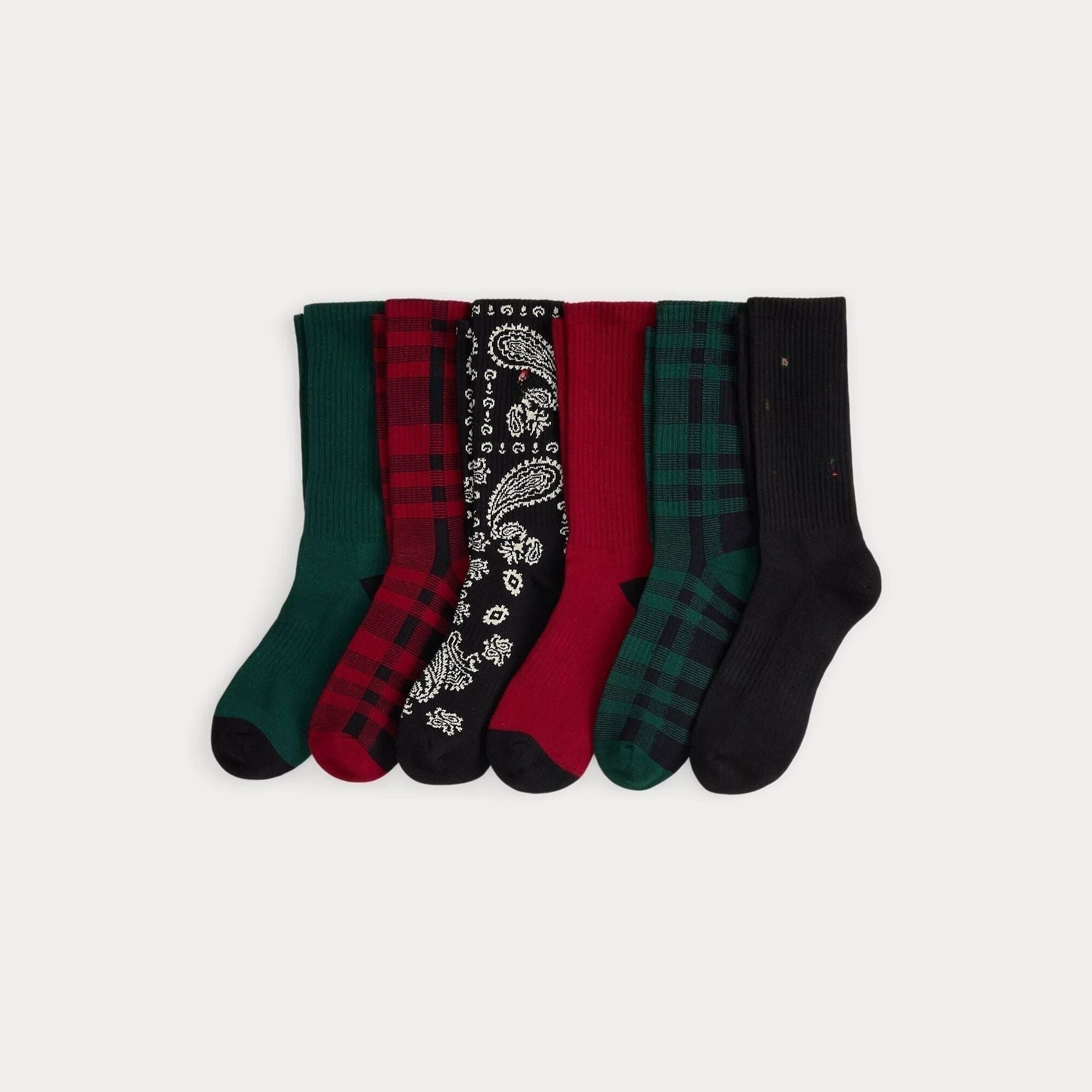Polo Bear Baumwoll-Mix Crew Socken 6er-Pack