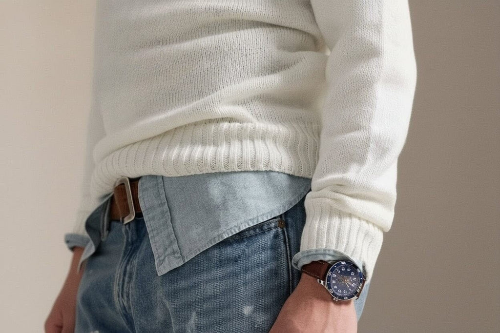 Polo Bear Baumwolle-Leinen Pullover