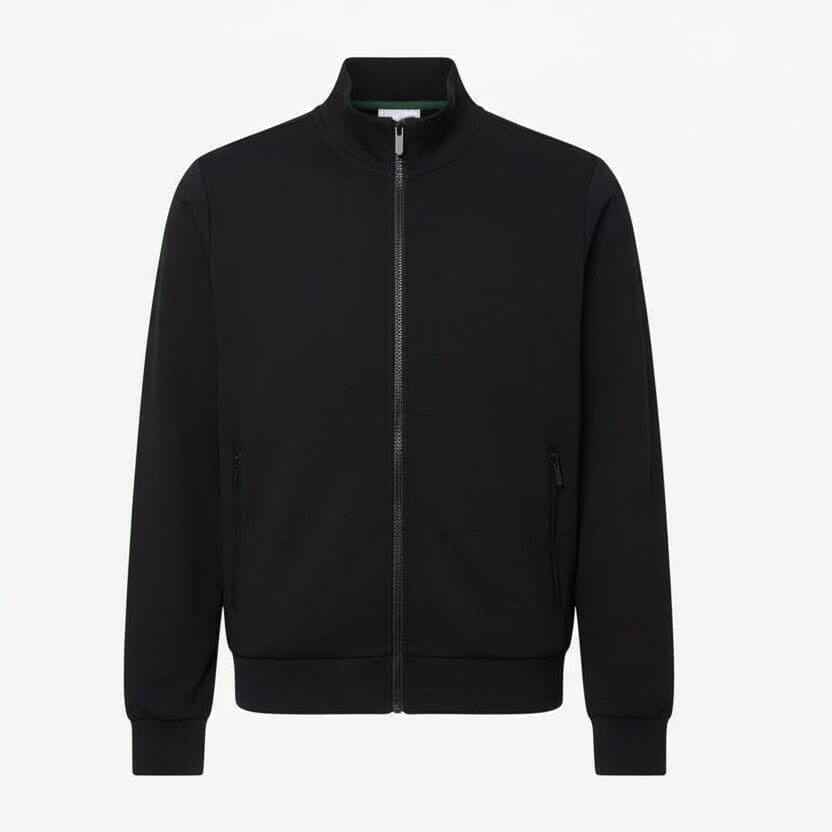 Sweatshirt Mit Reißverschluss Und Hohem Kragen