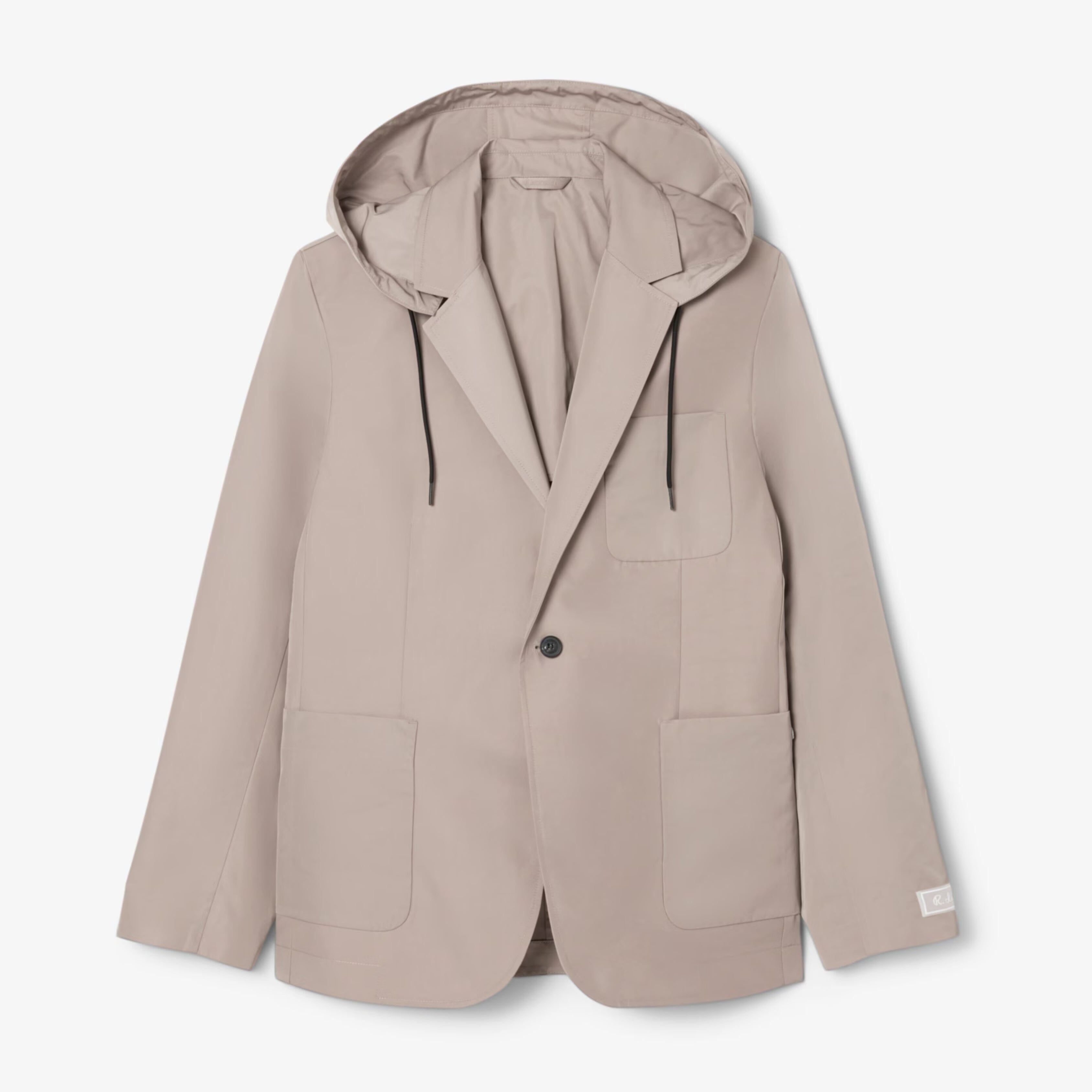 Twill-Blazer Mit Kapuze