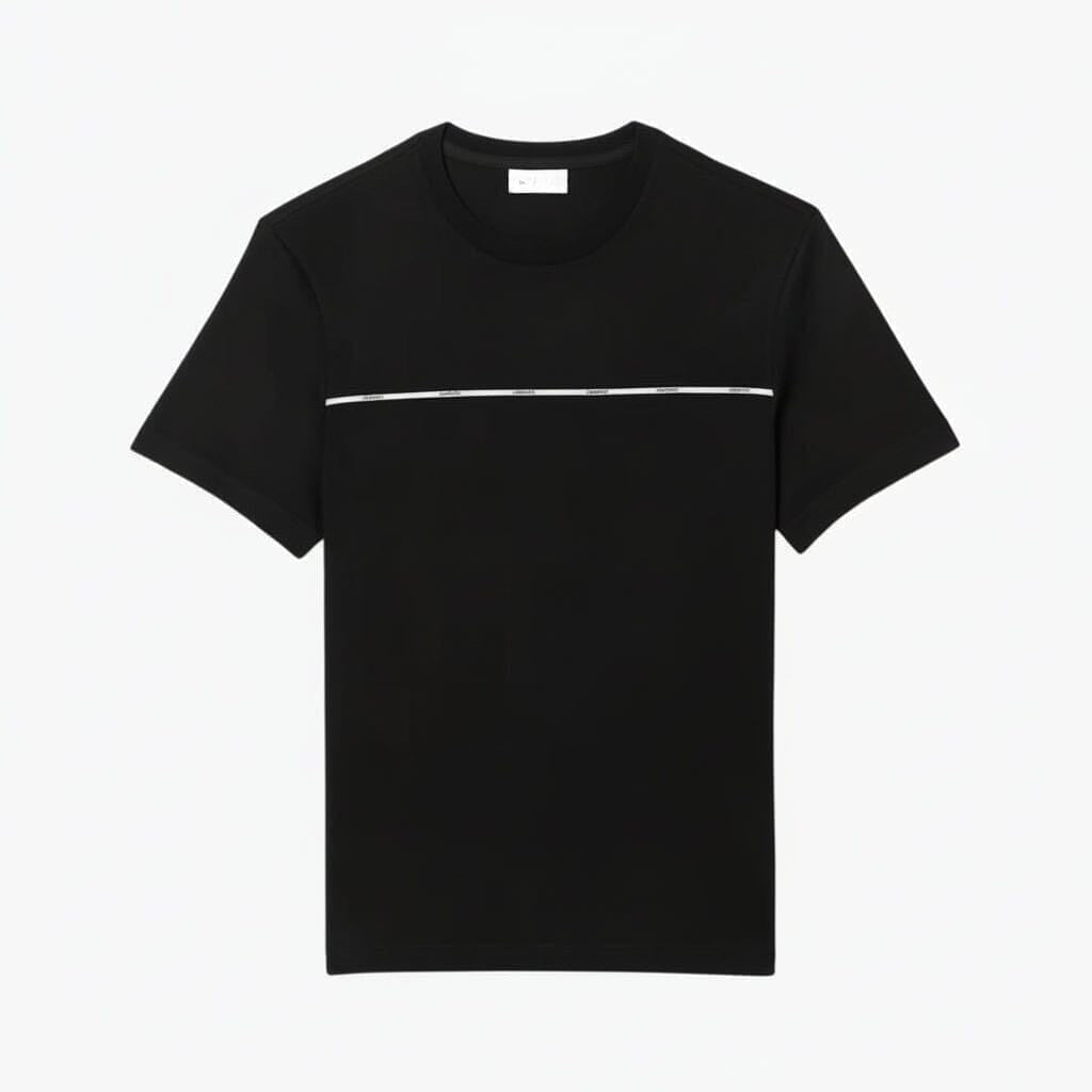 Herren T-SHIRT Aus Baumwoll-Jersey Mit Kontrastbesatz