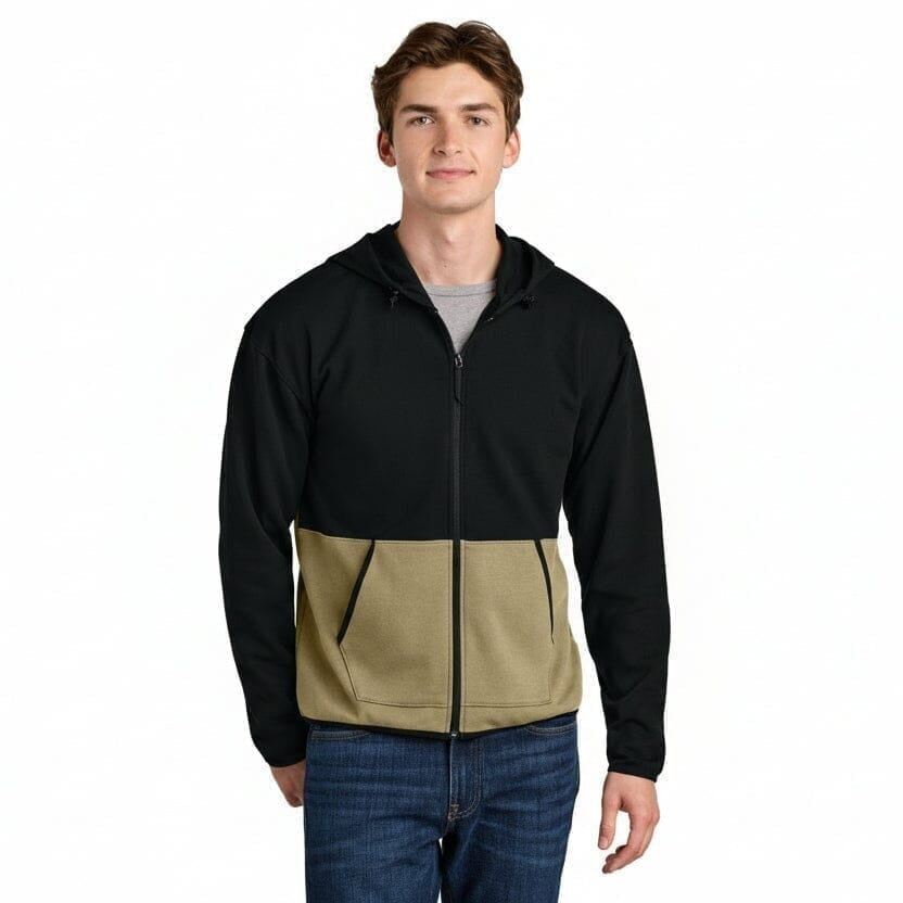 Double-Knit Kapuzenjacke Mit Reißverschluss