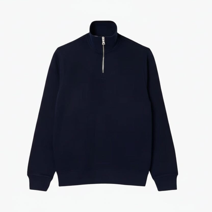 Sweatshirt Mit Reißverschluss Und Hohem Kragen