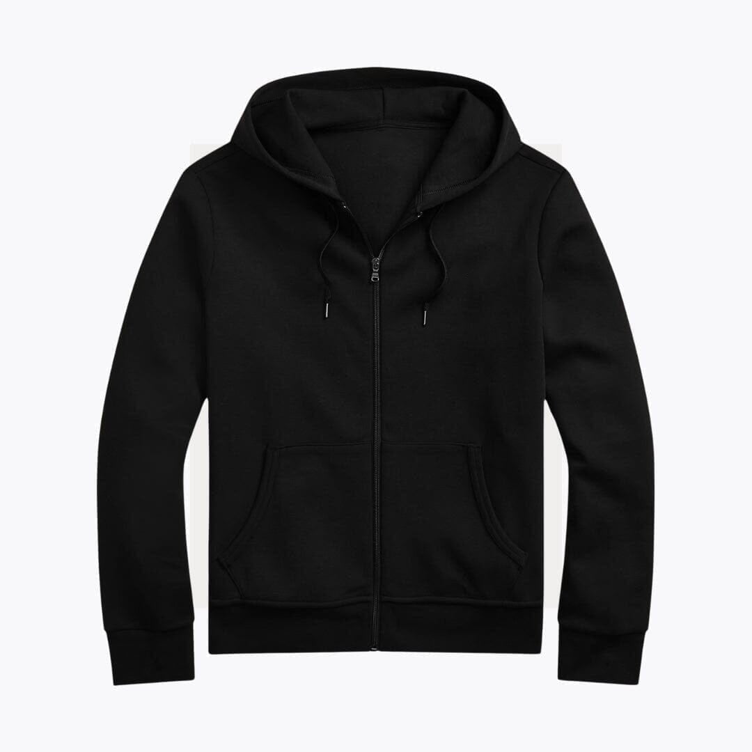 Doppelstrick Kapuzenjacke Mit Reißverschluss