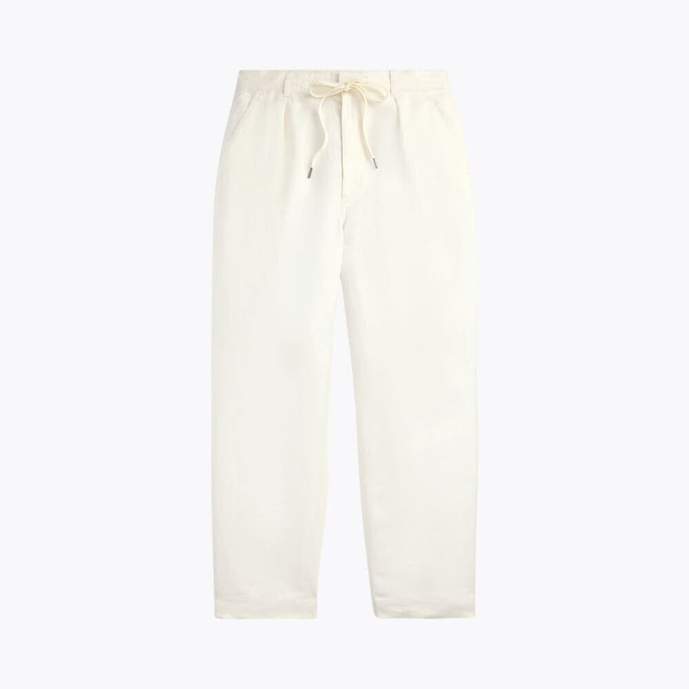 Lateef Relaxed Fit Leinen-Hose Mit Falten